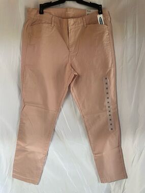 Old Navy Pixie Peach Straight Ankle Pants